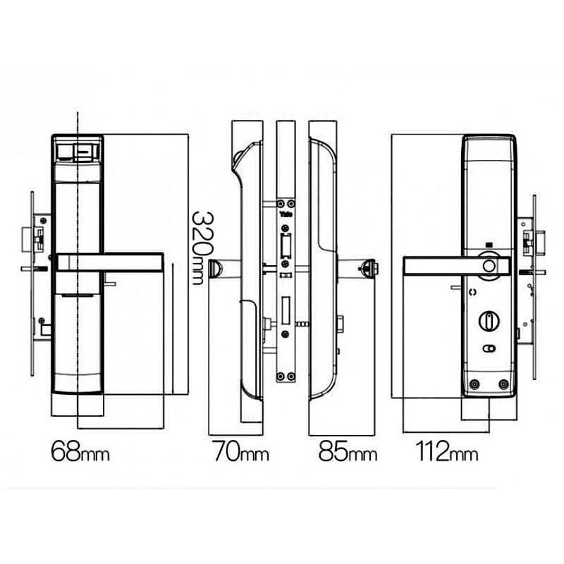 Thông số Khóa thông minh YDM7116 CG hellocook