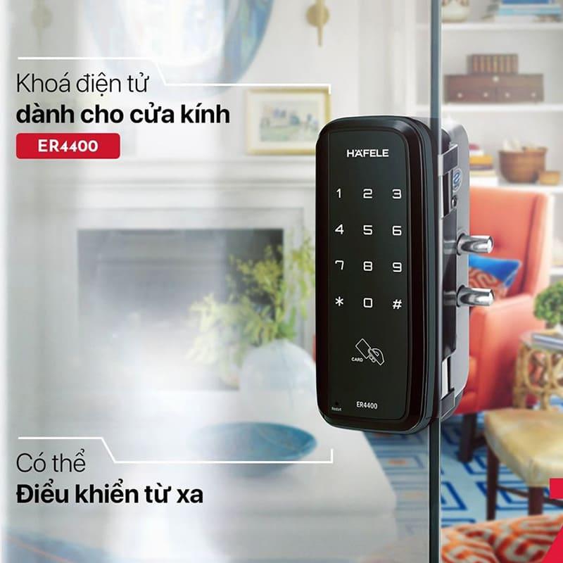 Khoá điện tử Hafele cho cửa kính ER4400-TC-hellocook