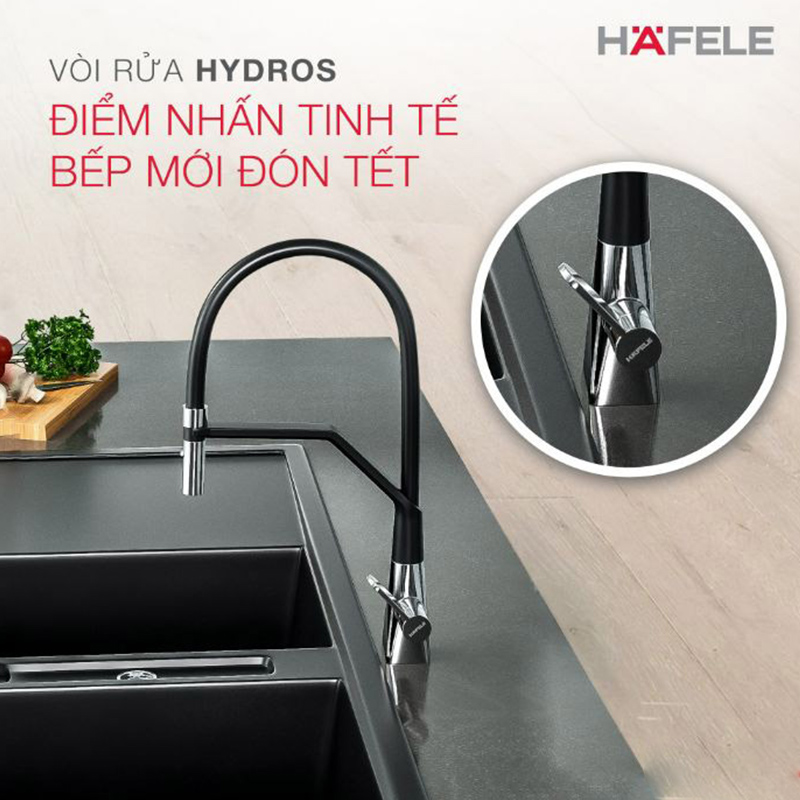 chức năng Vòi bếp Hafele HT20-CH1F187 hellocook