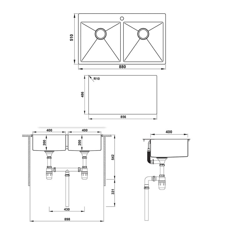 thông số kỹ thuật Hafele Valerian HS-SD8851 hellocook