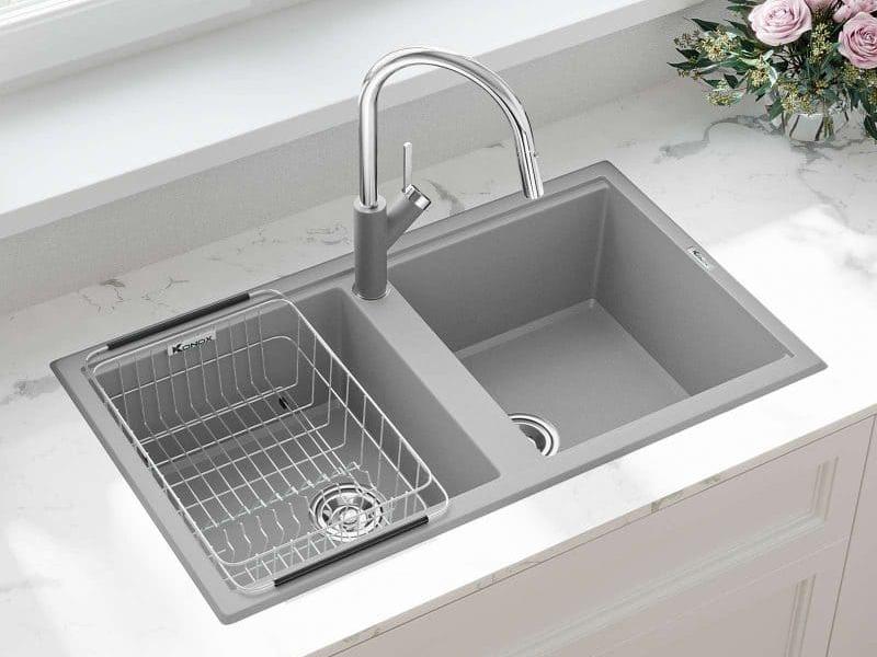 Chậu Rửa Bát Đá 2 Hộc Konox Phoenix 860 hellocook