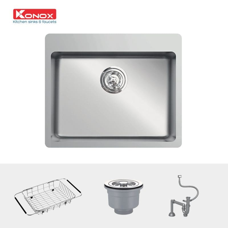 đặc điểm ật Chậu rửa bát Konox 1 hộc Turkey NERON 600 hellocook