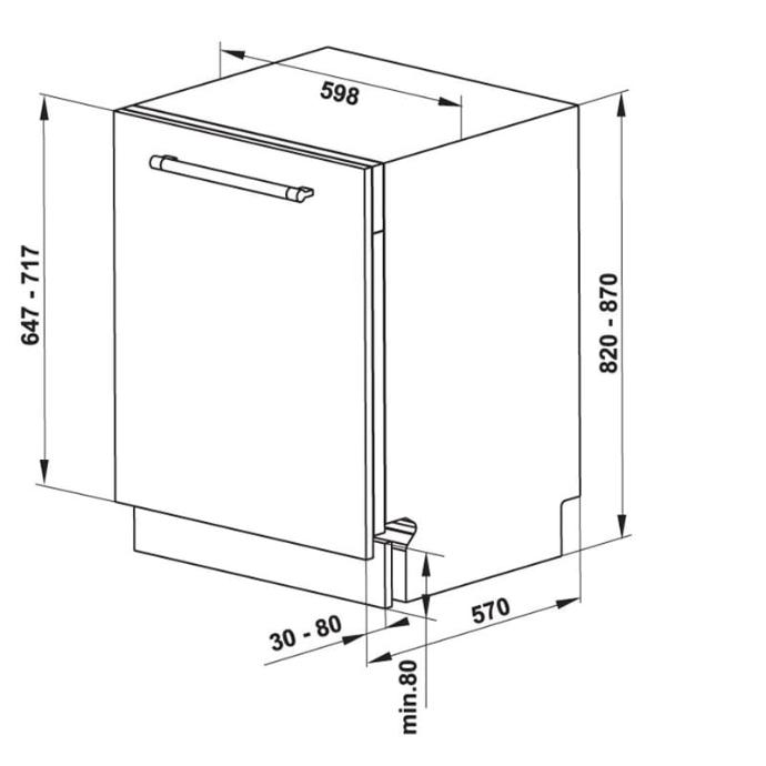 Máy rửa chén Hafele âm tủ HDW-FI60D hellocook