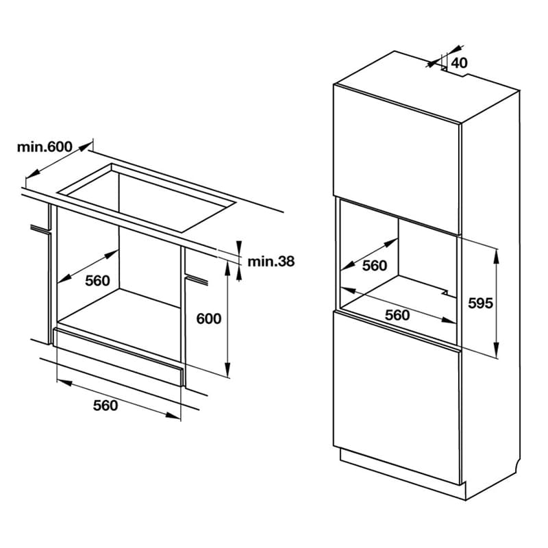 Lò nướng âm tủ HO-KT60C hellocook