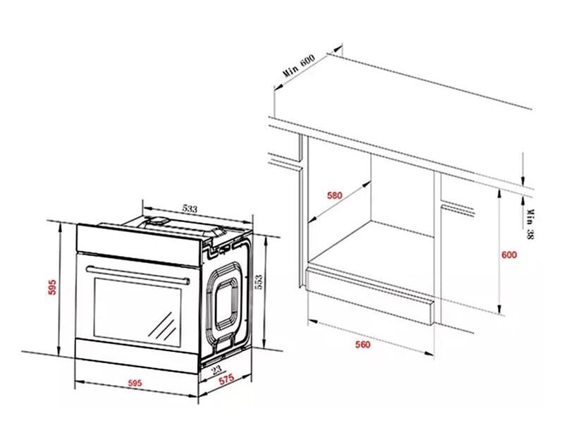 Lò nướng âm tủ Spelier SPB 73EU hellocook