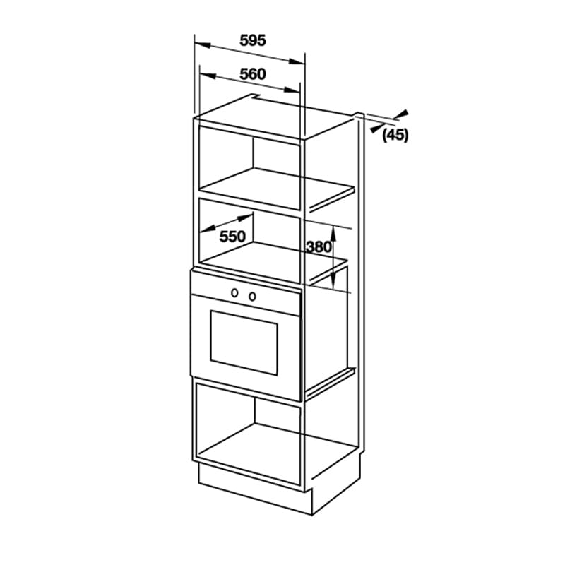 thông số kỹ thuật Lò vi sóng kết hợp nướng âm tủ Hafele HM-B38C hellocook