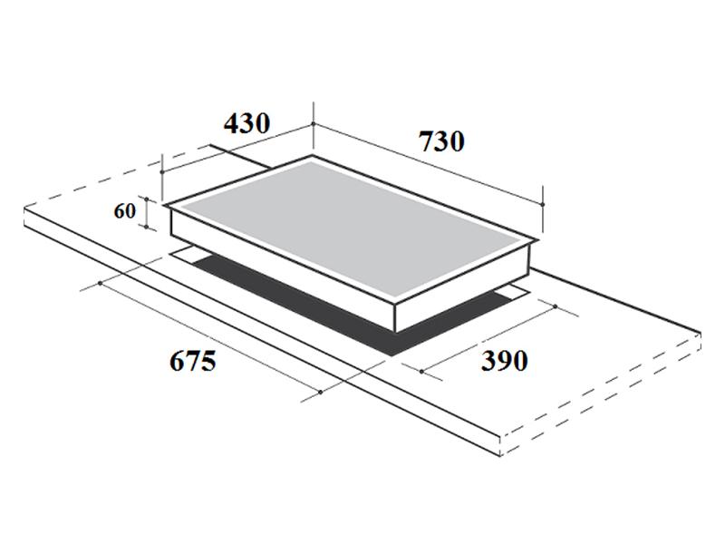 kích thước bếp từ canzy cz ml757i hellocook