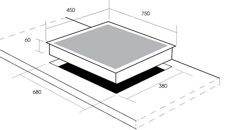 kích thước bếp từ canzy cztl67a hellocook