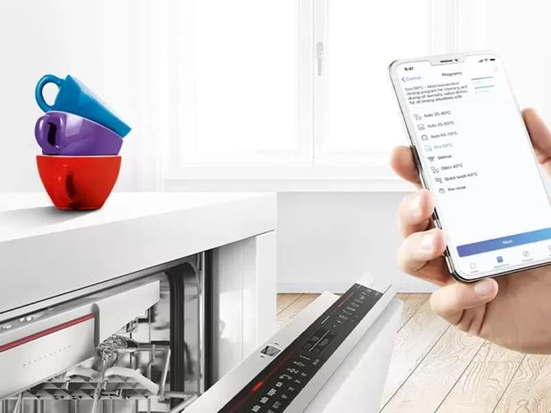 kết nối và điều khiển từ xa Máy rửa chén độc lập bosch SERIES 4 SMS4HCI48E  hellocook